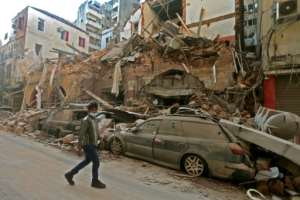 The blast that tore through Lebanon's capital Beirut on August 4 caused catastrophic destruction across huge areas of the city. By STR (AFP)