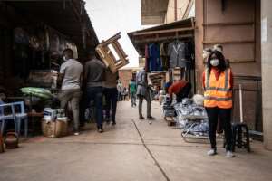 The bustling market operates every day from dawn to dusk. By OLYMPIA DE MAISMONT (AFP)