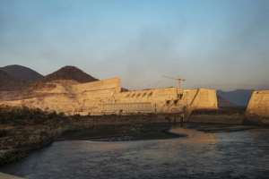The Grand Ethiopian Renaissance Dam, near Guba in Ethiopia, in December 2019. By EDUARDO SOTERAS (AFP/File)