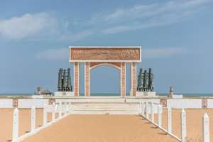 'The Door of No Return': a memorial on Ouidah beach devoted to slaves who never returned to Africa. By Yanick Folly (AFP)