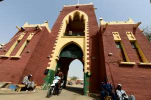 The deposed ruler was detained by police at his palace, pictured, before being taken to exile in a remote village in another state. By PIUS UTOMI EKPEI (AFP/File)