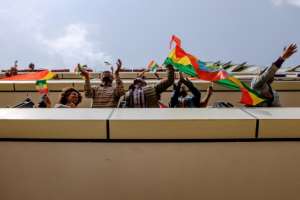 The Eritrean President's July visit to Addis Ababa marked a peace agreement and an end to long-running hostilities between the African neighbours. By STRINGER (AFP)