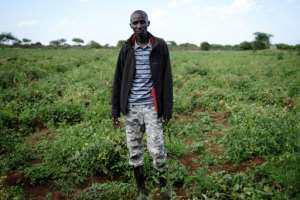 The farm has been a saviour for tourist workers who lost their jobs because of the pandemic, argues manager Jeremiah Shuaka Saalash. By Yasuyoshi CHIBA (AFP)