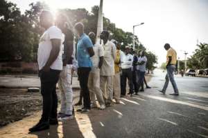 The first round of the election was held on November 24. By JOHN WESSELS (AFP/File)