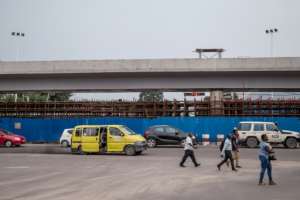 The flyovers are due to be ready by the end of May. By Junior KANNAH (AFP/File)
