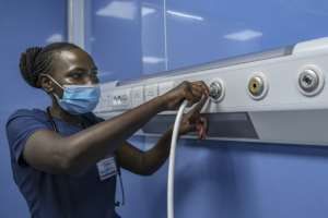 The Kenyan government launched a call for tenders at the beginning of March to supply 16 counties with oxygen. By TONY KARUMBA (AFP)