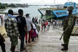 The Kenyan port city of Mombasa has seen police firing tear gas and whipping those out after curfew. By - (AFP/File)