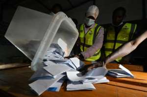 The Independent National Electoral Commission (CENI) has reported results but they are already contested by the opposition.  By Issouf SANOGO (AFP / File)