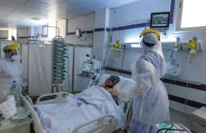 The main regional hospital in Gabes has just two respirators for Covid-19 patients. By FETHI BELAID (AFP)