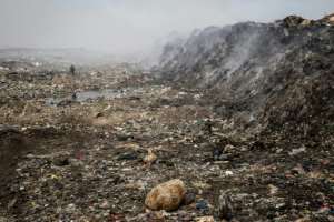 The Mbeubeuss landfill has a notorious reputation as an environmental hazard. By JOHN WESSELS (AFP)