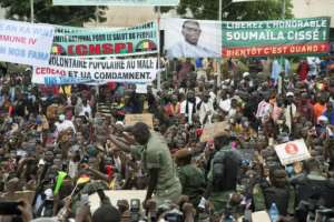 The military enjoyed huge public support in the days after President Keita's ouster. By ANNIE RISEMBERG (AFP)