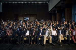 The National Assembly votes during a week of upheaval in the DR Congo's politics. By ALEXIS HUGUET (AFP/File)