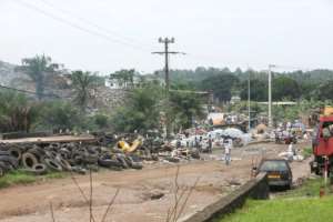 The savengers' camp at Mindoube. By Steeve Jordan (AFP)