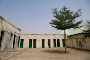 The school grounds are now practically deserted.  By Kola Sulaimon (AFP)