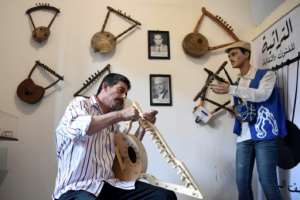 The semsemia was brought over by Nubian workers who dug the Suez Canal through the Sinai Peninsula. This year marks 150 years since the canal was officially inaugurated.. By Khaled DESOUKI (AFP)