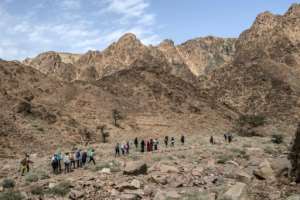 The Sinai's rugged scenery has long been popular with hikers, but lack of security has decimated Egypt's tourism industry. By Khaled DESOUKI (AFP)