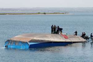 The sinking of the MV Nyerere in Tanzanian waters left 228 dead two weeks ago.  By STRINGER (AFP/File)