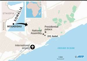 The SYL hotel is in a high-security district close to the presidential palace and ministerial offices. By Vincent LEFAI (AFP)