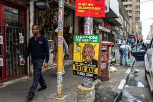 The ruling African National Congress is shocked by the public's anger at mbadive unemployment, corruption and housing and public service issues. By GULSHAN KHAN (AFP / File)