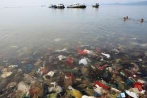 The world currently produces more than 300 million tons of plastic a year, and there are at least 5,000 billion pieces of plastic floating in our oceans, the scientists said. By PERDIANSYAH (AFP)