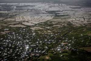 The town of Beledweyne was inundated in the flood -- the waters are now slowly receding. By LUIS TATO (AFP)
