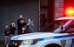 The toll in badly hit New York, where the virus has killed more than 10,000 people, climbed again Tuesday. By Johannes EISELE (AFP)