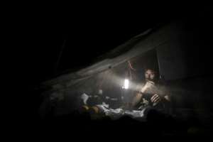 The team pitched their base camp near Mogoumba in the Lobaye forest. By FLORENT VERGNES (AFP)