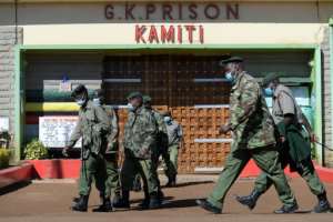 The three inmates managed to break out of Kamiti Maximum Security Prison on Monday. By Simon MAINA (AFP)