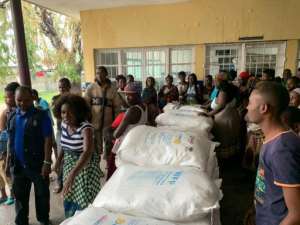 The UN World Food Programme (WFP) has so far dispatched more than five tonnes of emergency provisions. By DEBORAH NGUYEN (WFP/AFP)