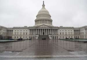 The US Capitol is seen on March 23, 2020 as the Senate negotiates a coronavirus stimulus package. By SAUL LOEB (AFP)
