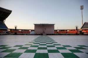 The Zimpeto Stadium on the outskirts of Maputo has been spruced up for a giant mass. By GIANLUIGI GUERCIA (AFP/File)