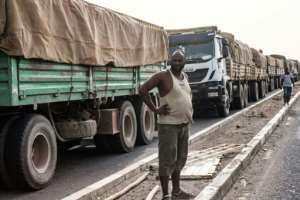 Time to wait: Tariffs are not the only impediment to trade -- poor transport infrastructure is a major problem in Africa. By Yasuyoshi CHIBA (AFP)