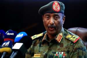 Top General Abdel Fattah al-Burhan on Monday ordered the dissolution of the government and declared a state of emergency. By ASHRAF SHAZLY (AFP)