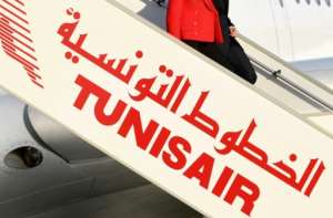 Tunisair operates a fleet of 26 aircraft, of which seven are operational - but employs around 7,600 people.  By FETHI BELAID (AFP / File)