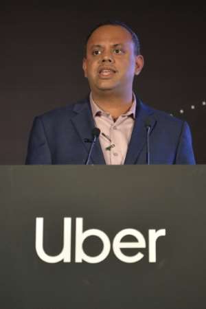 Uber chief product officer Manik Gupta said the company was doubling its technology team in India. By Sajjad HUSSAIN (AFP)