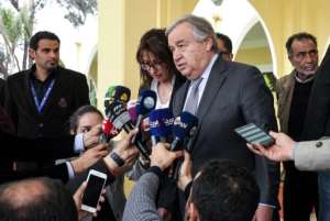United Nations Secretary-General Antonio Guterres said he was leaving Libya with a