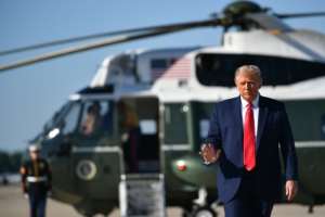 US President Donald Trump has lambasted China over the virus. By MANDEL NGAN (AFP)