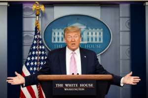 US President Donald Trump said the timing on re-opening an American economy shuttered by the coronavirus pandemic will be the most difficult decision of his presidency. By JIM WATSON (AFP)