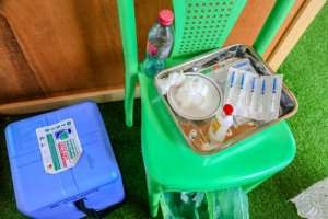 Vaccines have been available in Cameroon for seven months. By Daniel Beloumou Olomo (AFP)