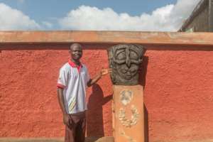Voodoo's comeback has lured tourists to Porto-Novo, providing work for tourist guide Messie Boko. By Yanick Folly (AFP)