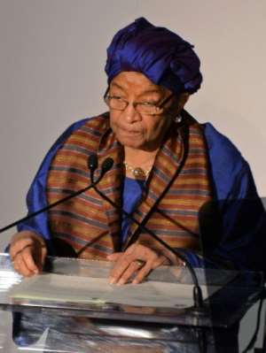 Warning: Former Liberian President Ellen Johnson Sirleaf. By Andrew H. Walker (GETTY IMAGES NORTH AMERICA/AFP/File)