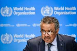 WHO's Director-General Tedros Adhanom Ghebreyesus said the outbreak remains 'complex and dangerous'. By Fabrice COFFRINI (AFP)