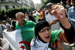While Algeria's army was key to Bouteflika's downfall his departure brought the military in direct confrontation with the Hirak protest movement. By RYAD KRAMDI (AFP/File)