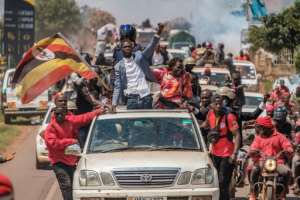 Wine has been able to rally passionate support behind him from the urban poor, but rural areas and the military remain behind incumbent Museveni. By Sumy Sadurni (AFP)