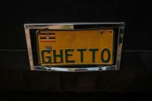 Wine's car sports a custom licence plate referring to his nickname as the 'ghetto president'. By YASUYOSHI CHIBA (AFP/File)