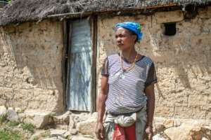 With barely enough for her and her children, Mousaka Fernanda also has to provide for her own mother who is too weak to fend for herself. By Osvaldo Silva (AFP)