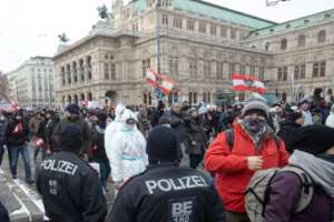 With people around the world tired of the lockdown measures, protests continue in many countries.  By ALEX HALADA (AFP / File)