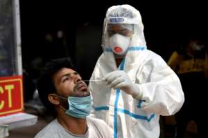 Women health workers in the front line of the battle against the virus in India want better pay and conditions. By Money SHARMA (AFP)