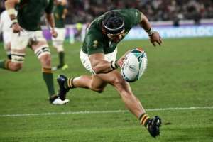 World champion: Kolbe touching down in the World Cup final. By Anne-Christine POUJOULAT (AFP/File)