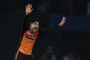 'World class': Afghanistan spinner Rashid Khan. By NOAH SEELAM (AFP/File)